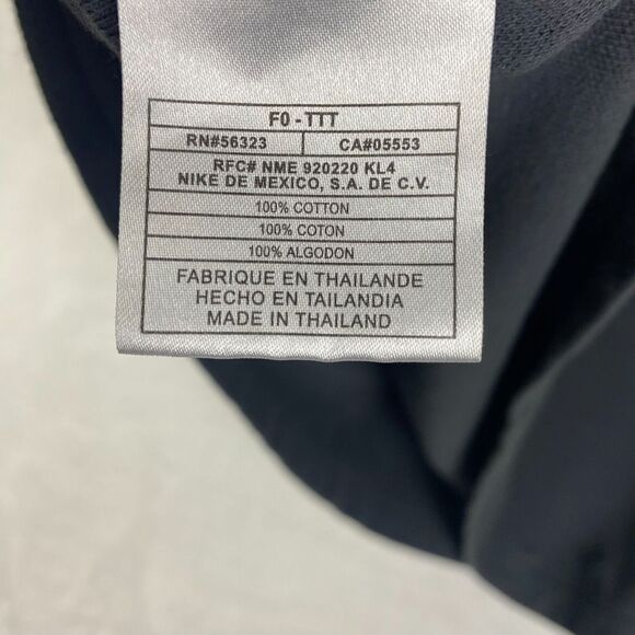 Nike Polo Shirt Mens Extra Large Gray Logo Short Sleeve Golf Casual - Picture 8 of 9